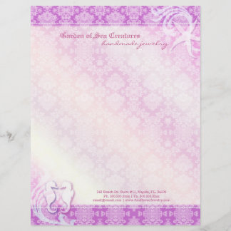 En-tête De Lettre Customisable Sea Horse & Starfish Jewelry Business