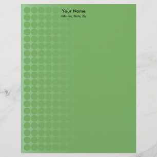 En-tête De Lettre Customisable Taches de dégradé vert