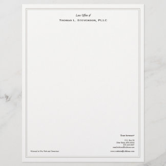 En-tête De Lettre Customisée Avocat professionnel simple