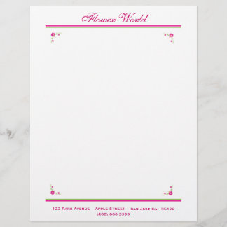 En-tête De Lettre Customisée Florist_Promotion (Papier à en-tête)