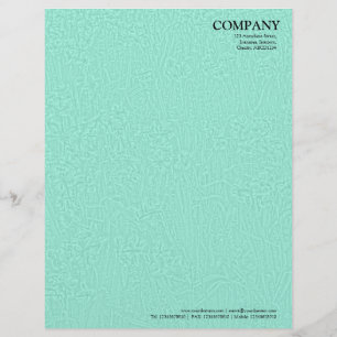 En-tête De Lettre Customisée Lit de jonquilles Texture - Turquoise pâle