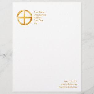 En-tête De Lettre Customisée Spiritualité native 8,5 po x 11 po