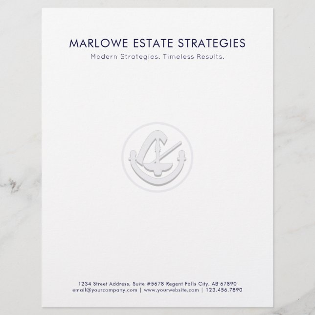 En-tête de lettre d'affaires juridique (Devant)