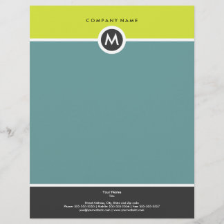 En-tête de lettre d'affaires Monogramme moderne