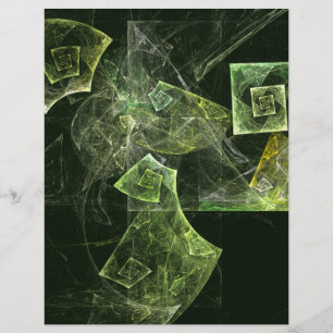 En-tête de lettre d'art Abstrait à équilibre tordu