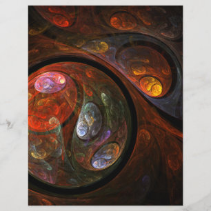 En-tête de lettre d'art Abstrait Connexion fluide