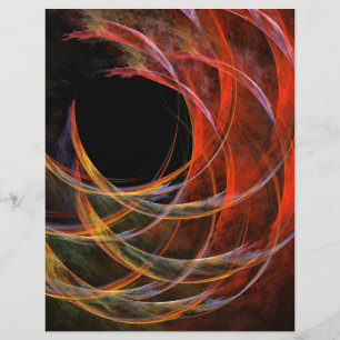 En-tête de lettre d'art Abstrait du cercle