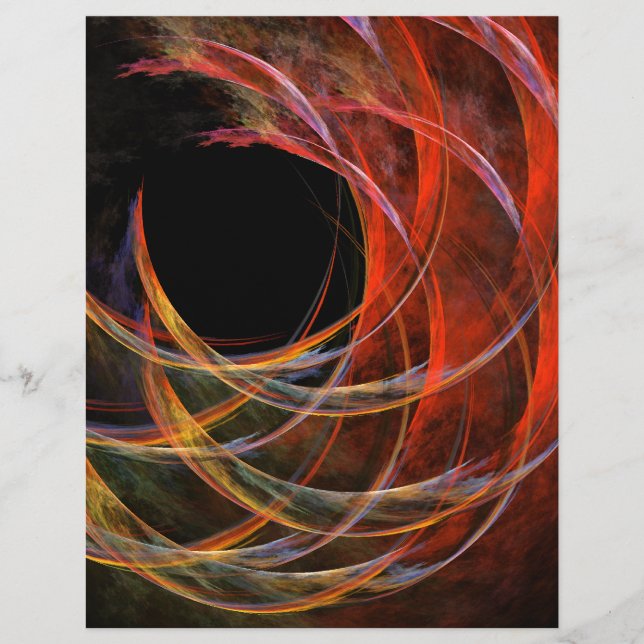 En-tête de lettre d'art Abstrait du cercle (Devant)