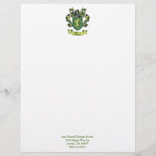 En-tête de lettre de crête de famille de Farrell
