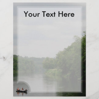 En-tête de lettre de découpe de pêche