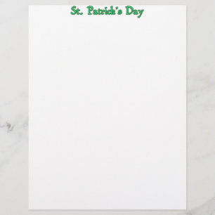 En-tête de lettre de la Saint Patrick