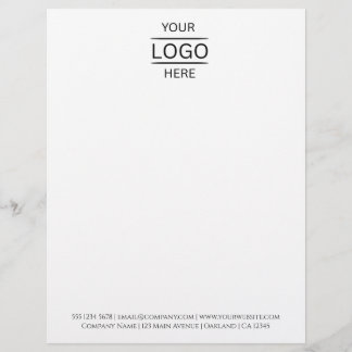 En-tête de lettre de logo d'entreprise | Lettre de