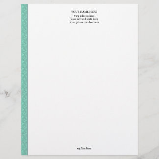 " En-tête de lettre de marbre "vert