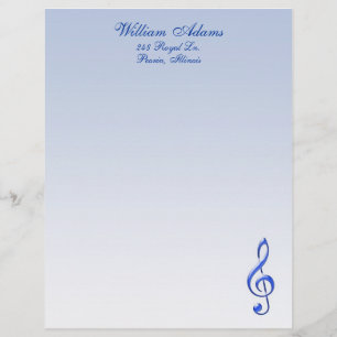 En-tête de lettre de note musicale