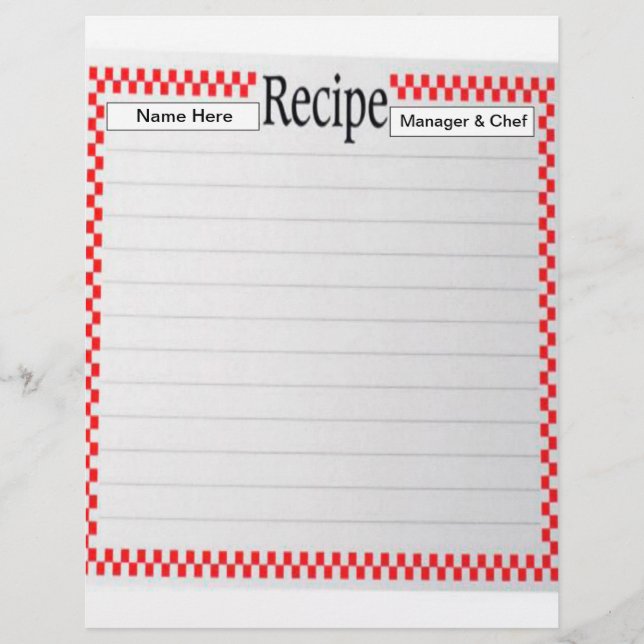 En-tête de lettre de recette (Devant)