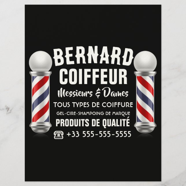 En-tête De Lettre Décoration de salon de coiffure (Devant)