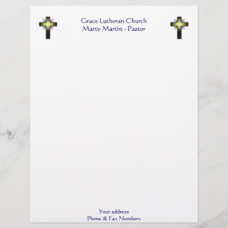 En-tête de lettre d'église ou de pasteur