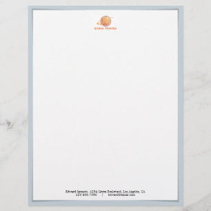 En-tête de lettre d'entreprise d'ombre de logo