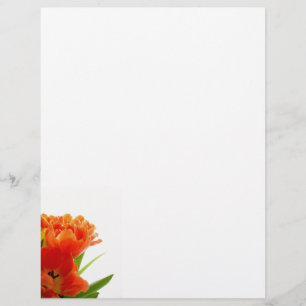 En-tête de lettre des Tulipes orange