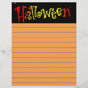 En-tête de lettre d'Halloween