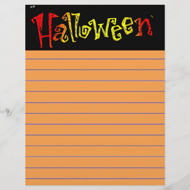 En-tête de lettre d'Halloween (Devant)