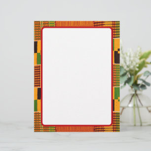 En-tête De Lettre Document frontalier Motif africain