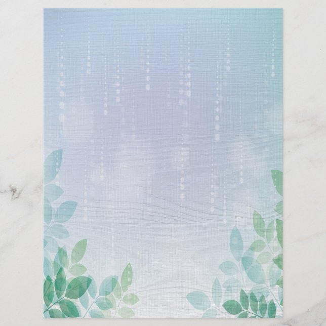 En-tête De Lettre Eau et verdure (Devant)