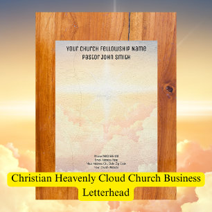 En-tête De Lettre Église commerciale du nuage céleste chrétien 