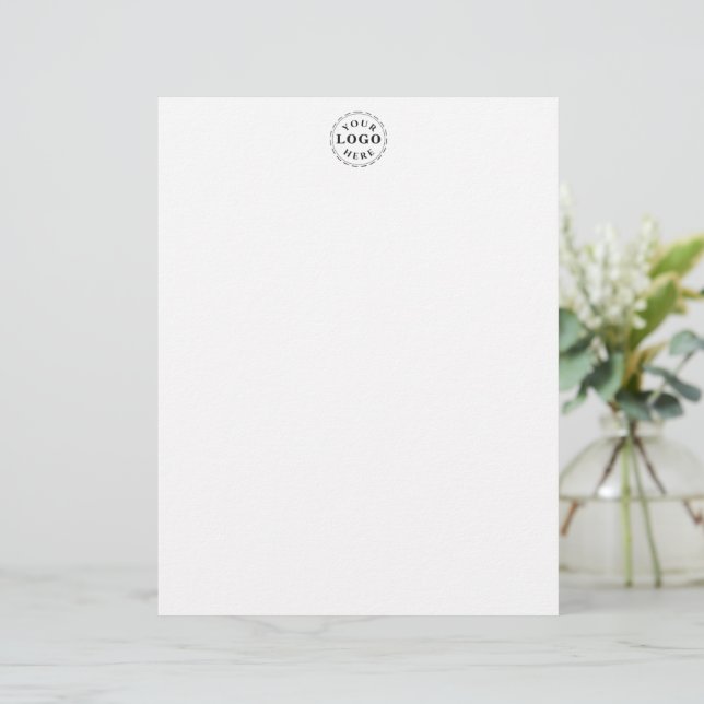 En-tête De Lettre Elegant Custom Logo Mark Letterhead Chic Office Pa (Debout devant)