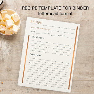 En-tête De Lettre Élégant de la cuisine de l'or cuisiner blanc recet