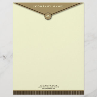 En-tête de lettre élégant de monogramme
