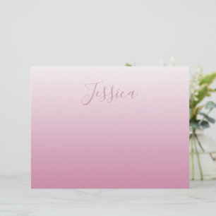 En-tête De Lettre Élégant script et rose modifiable (n'importe quell
