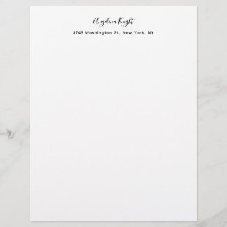 En-tête De Lettre Élégant stylé tendance unique écriture manuscrite