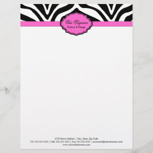 En-tête De Lettre Élégante impression Zebra