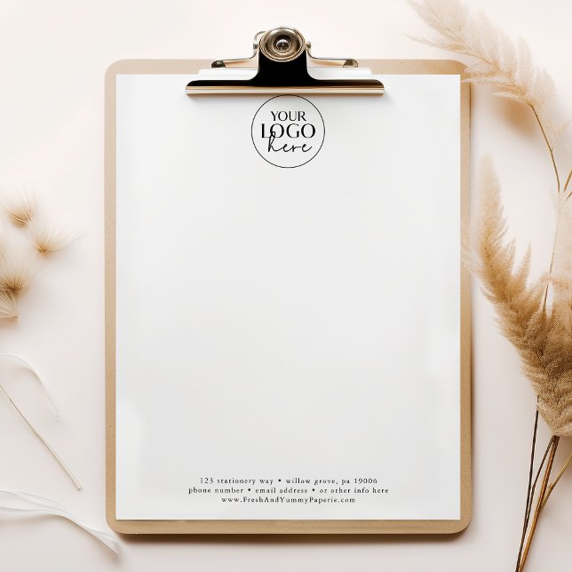 En-tête De Lettre EMELIA Simple Professional Business Logo Company (EMELIA Simple Professional Business Logo Company Letterhead)