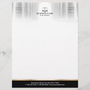 En-tête De Lettre En-tête de l'avocat professionnel du bureau du dro