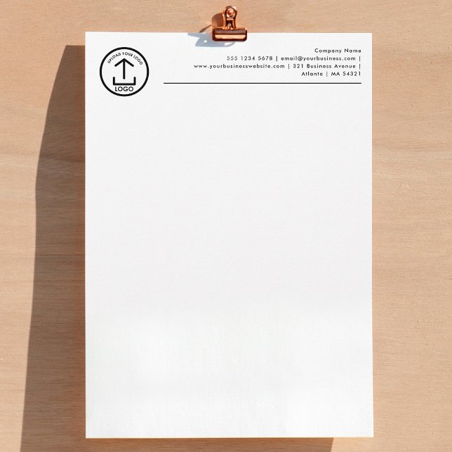 En-tête De Lettre En-tête de logo professionnel (Professional Business Logo Header Letterhead)
