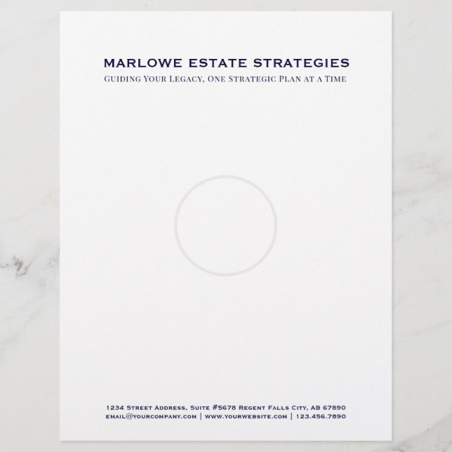 En-tête De Lettre En-tête du bureau du droit (Devant)