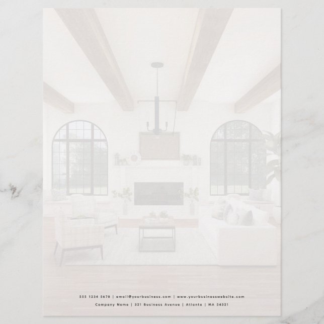 En-tête De Lettre En-tête professionnel de photo d'entreprise dénatu (Devant)