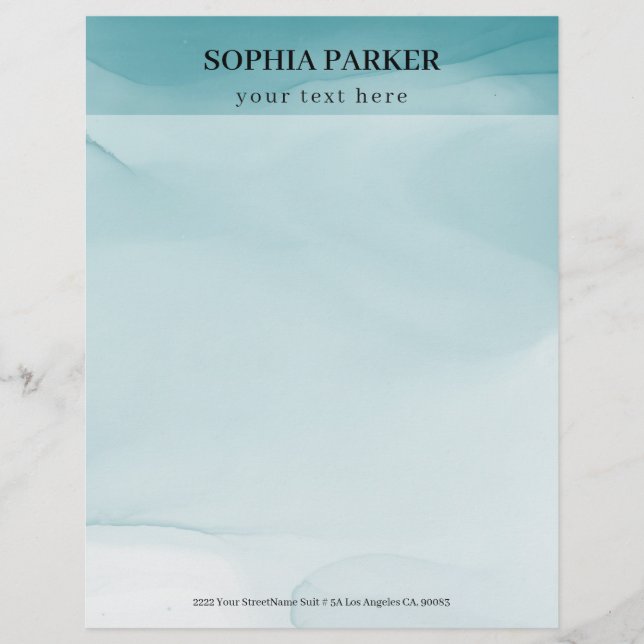 En-tête De Lettre Encre d'alcool (Devant)