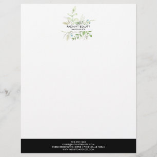 En-tête De Lettre Entreprise Botanique Fleur sauvage moderne