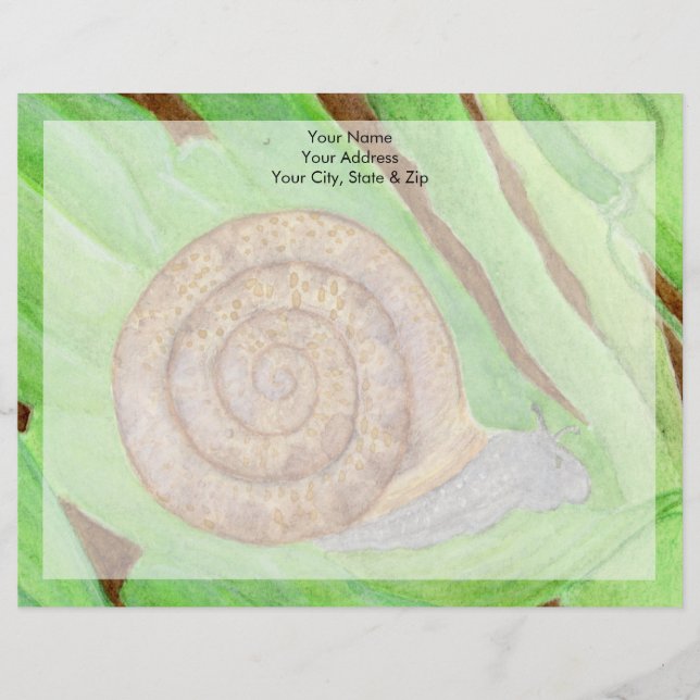 En-tête De Lettre Escargot (Devant)
