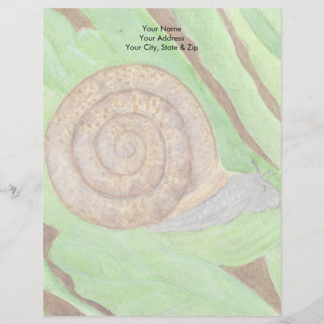 En-tête De Lettre Escargot (Devant)