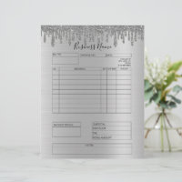 Facturation des Parties scintillant Silver pour pe