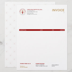 En-tête De Lettre Facture de signature juridique de notaire mobile r