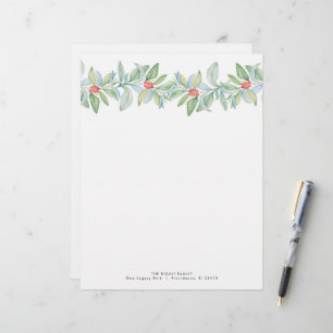 En-tête De Lettre Festive de conception en-tête de Noël personnalisé