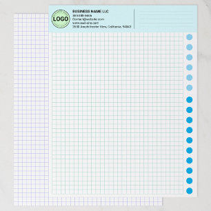 En-tête De Lettre Feuilles de papier graphique d'ingénierie avec log