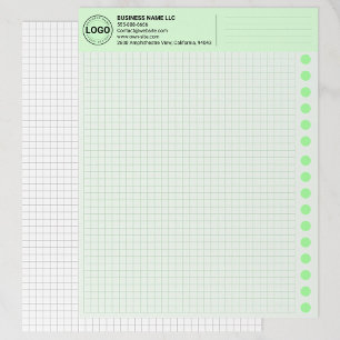 En-tête De Lettre Feuilles de papier graphique vert personnalisées a