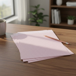En-tête De Lettre Feuilles de papier millimétré rose esthétique carr
