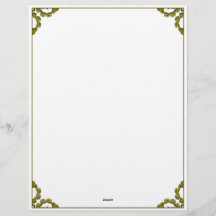 Feuilles verts d'aquarelle Art Nouveau